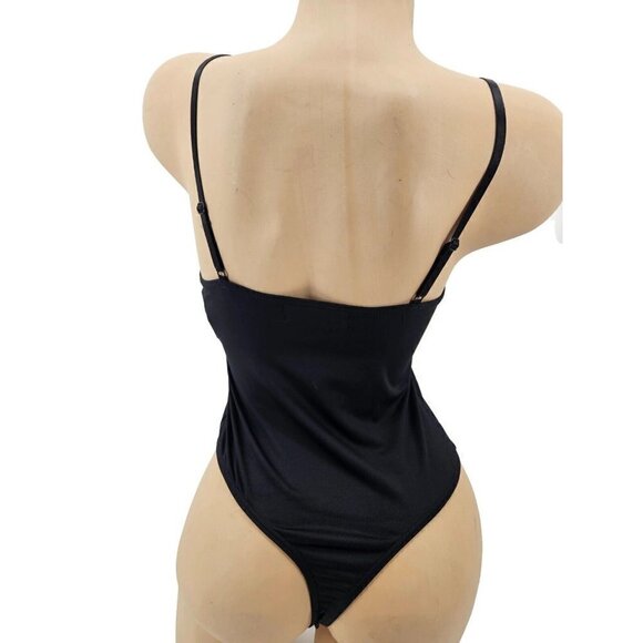 New OW Intimates Bodysuit Womens XS/4 Black Tank Sleeveless Top - Picture 3 of 7